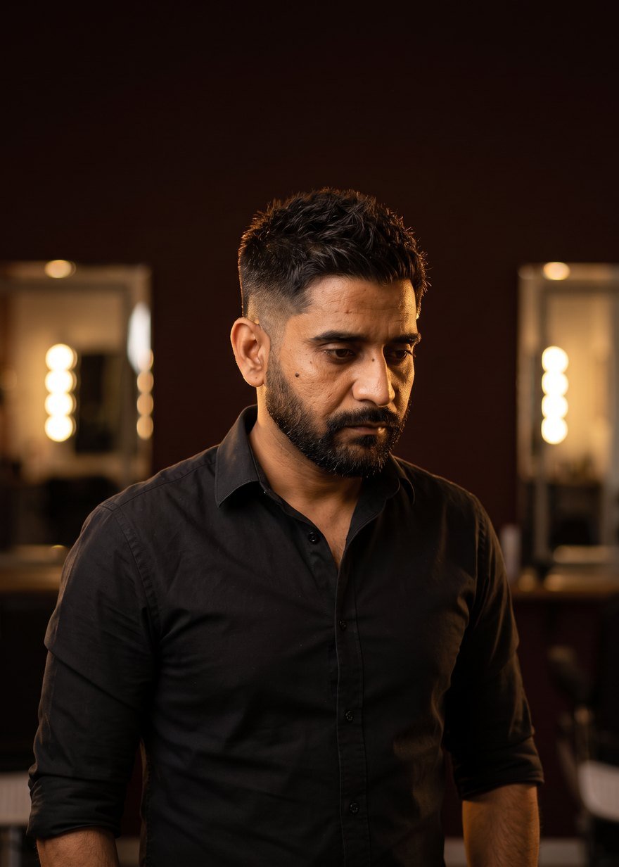 Sajid, senior stylist at Abid Salon Karachi